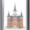 Brent Borup Provo City Temple 19x23 Silver Frame -Modest Clothing Sales Provo20City20Center2016x20201226522