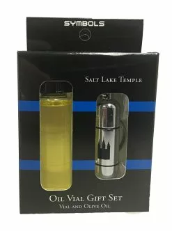 Engraved Salt Lake Temple Oil Vial Gift Set