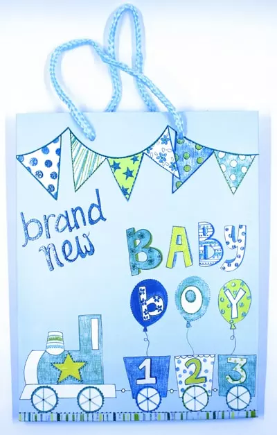 Gift Bag Baby Boy Blue 3 Gift Bag Baby Boy Blue