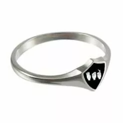 Sign Language CTR Ring Silver Mini