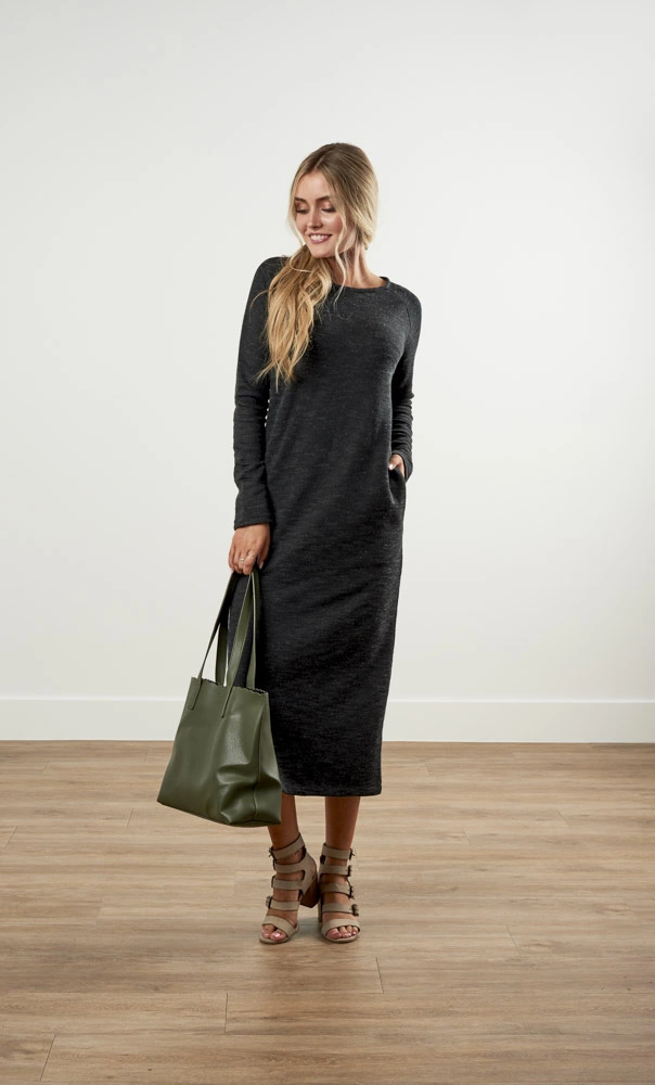 Modest Clothing Sales -Modest Clothing Sales Dress20Raglan20Sleeve20Midi20Black 2104